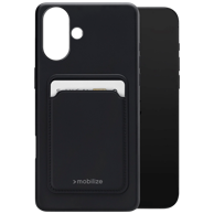 MOBILIZE Cardcase maskica, TPU back cover, Apple iPhone 16, crna