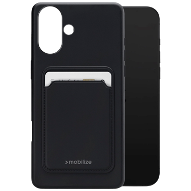 MOBILIZE Cardcase maskica, TPU back cover, Apple iPhone 16, crna