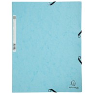 EXACOMPTA Fascikl klapa s gumicom Aquarel A4 55528E, pastelno plavi