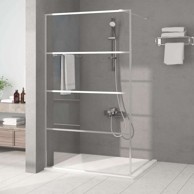 ESG Pregrada za tuš 115x195 cm, srebrna, prozirno staklo
