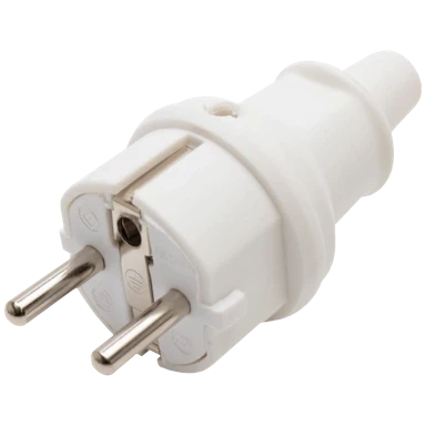 HOME Utikač strujni, schuko, ravni, gumirani, IP44, NGD 03