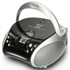LENCO Prijenosni stereo FM radio s CD playerom SCD-24, crno-srebrni