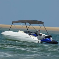 Bimini tenda s 3 luka, 183 x 140 x 137 cm, antracit