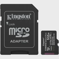 KINGSTON Memorijska kartica microSDXC Canvas Select Plus, 512GB, crna, UHS-I, U3, Class 10, V30