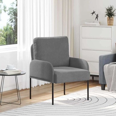Sofa s jastukom 55 cm od šperploče, tamno siva