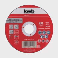 KWB Rezna ploča Za Metal, 115 × 1.0 mm