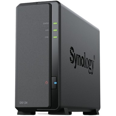 SYNOLOGY Mrežni uređaj za pohranu podataka DiskStation DS124 NAS, crni