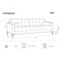 COSMOPOLITAN DESIGN Tamnozelena baršunasta sofa Bali, 177x96x78 cm