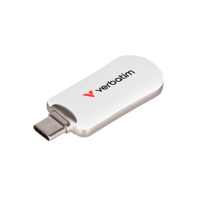VERBATIM USB memorija Plectra 128GB USB-C, bijela