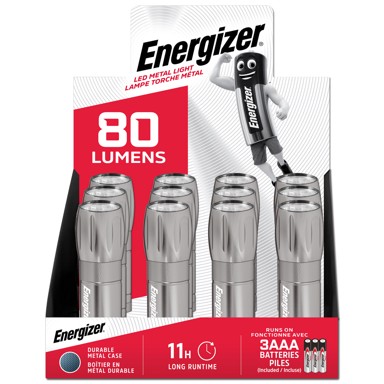 ENERGIZER ručna svjetiljka, metal LED, (3xAAA)