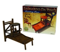 LEONARDO DA VINCI Model Tiskarski stroj E275, funkcionalna reprodukcija izuma, za sastavljanje, dob 7+