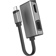 ALOGIC Priključna stanica ULCVGHD-SGR USB-C USB 3.2 Gen 1, srebrna