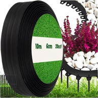 MG Garden Border vrtni rubnik, 10 m / 6 cm, crn