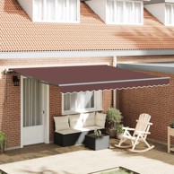 Tenda na automatsko uvlačenje 400 x 300 cm, smeđa
