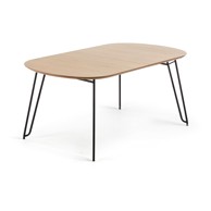 KAVE HOME Proširiv blagovaonski stol u dekoru hrasta u prirodnoj boji 90x140 cm Novac 