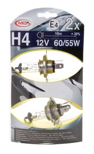 MI3 Žaruljice H4 12V 60/55W 2/1