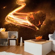 Samoljepljiva foto tapeta Love Meteorite (Orange) 245x175