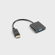 LANBERG Adapter AD-0002-BK 0.2 m VGA (D-Sub) DisplayPort crni