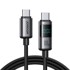 JOYROOM S-A16 Pro Prism Series USB-C kabel, 100 W, digitalni zaslon, 1,2 m, crni