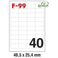 FORNAX Odljepljive etikete ILK, 48,5 x 25,4 mm, 100 listova