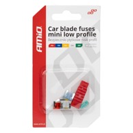 AMIO Set Mini Low Profile auto osigurača, MIX, sa štipaljkom, višebojni