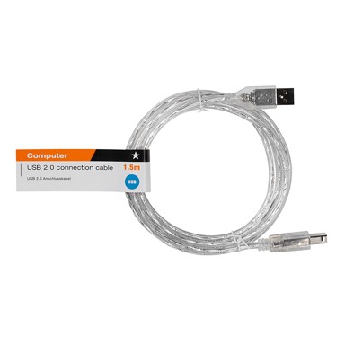 VIVANCO Kabel USB A-B 1.5M