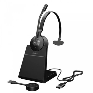 JABRA Slušalice Engage 55 MS, crne, on-ear, Mono, USB-A, stalak