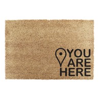 ARTSY DOORMATS Otirač od kokosovih vlakana 40x60 cm You Are Here 
