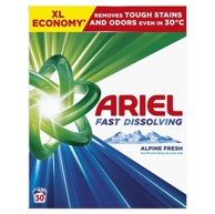 ARIEL Deterdžent za pranje rublja u prahu, Mountain Spring, 2,75 kg, 50 pranja