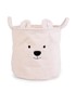 CHILDHOME Kutija za igračke Teddy Off White 40x40x40 cm, bijela