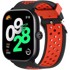 GS Silikonska narukvica za Xiaomi Redmi Watch 4, crno-crvena