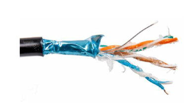 Računalni kabel ftpw 4 x 2 x 0.5 CAT6 uzemljenje s gelom 1 m SecurityNET c&c partners