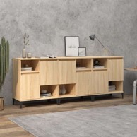 Komoda 3 kom 60 x 35 x 70 cm, konstruirano drvo, sonoma hrast