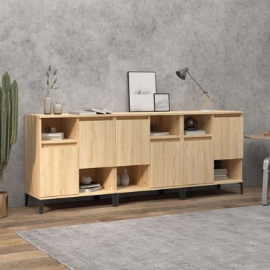 Komoda 3 kom 60 x 35 x 70 cm, konstruirano drvo, sonoma hrast