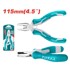 TOTAL Mini kombinirana kliješta One-Stop Tools 115 mm, crvena