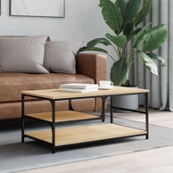 Stolić za kavu boja hrasta sonome 90 x 49 x 40 cm konstruirano drvo sonoma hrast