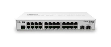 MIKROTIK Switch CRS326-24G-2S+IN, upravljivi Gigabit Ethernet (10/100/1000), Power over Ethernet (PoE), bijeli