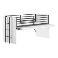 VIPACK Bijeli podignuti dječji krevet s podnicom 90x200 cm Sam