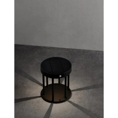 Stajaća lampa Aigo, LED, 3000 K, 89 lm, IP65, NL9030581, crna