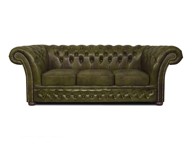 CHESTERFIELD Trosjed Winfield Basic Luxe Leather, 3-sjedišta, Moss Green