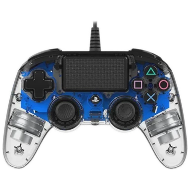 BIGBEN Kontroler Nacon Compact Light, za PS4, žični, prozirno-plavi