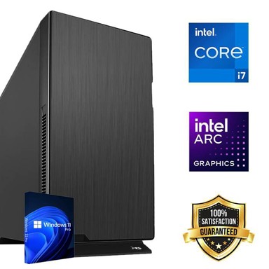 FUTURAIT Stolno računalo Workstation PC / Intel i7 14700KF, 32GB, 1TB SSD + 2TB HDD, Intel ARC 580, 650W, Windows 11 Pro