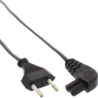 INLINE Kabel za napajanje 16655X, C7-CEE7/16, 5 m, crna