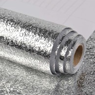 NIKCORP Samoljepljiva vodootporna folija s aluminijskim efektom, 60 × 900 cm, srebrna