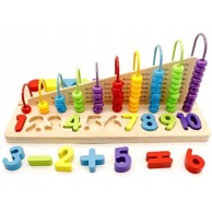 ECOTOYS Abakus, s drvenim brojkama