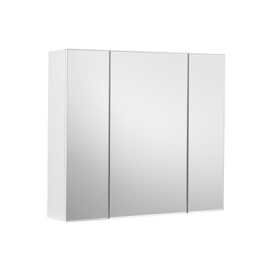 SONGMICS Zidni ormarić s ogledalom, 60 x 15 x 55 cm, bijeli