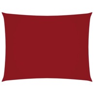 Jedro za zaštitu od sunca od tkanine oxford pravokutno 3 x 4 m, crvena