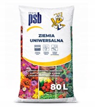 PSB Univerzalna vrtna zemlja za biljke i povrće 80 l, crno