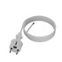 Kabel za napajanje s ravnim utikačem 3 m 3 x 1 mm² 16 A IP44, bijeli