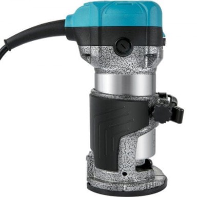 VEVOR Glodalica za drvo, 710 W, 13000 - 33000 o/min, tri stezne glave, fiksna baza, aluminijsko kućište